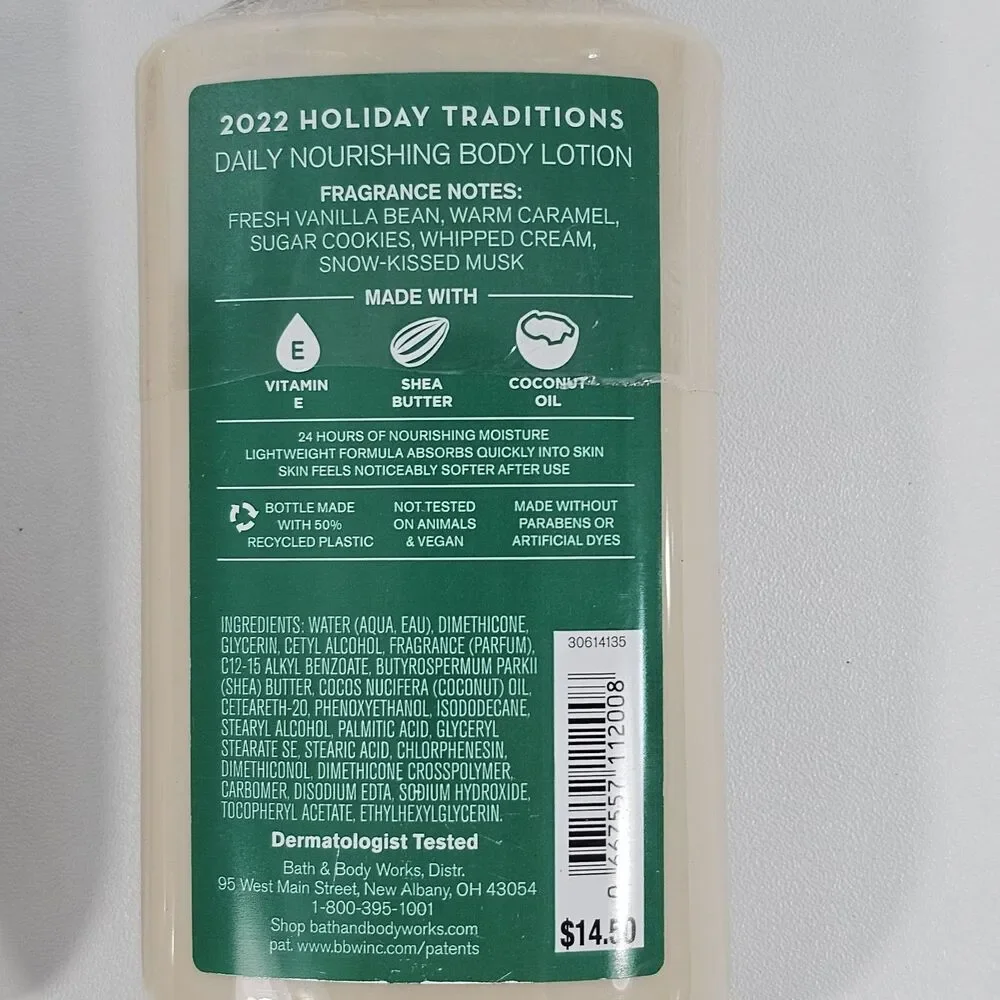 Bath & Body Works Holiday Body Lotions Duo: Iced Sugar Plum & Vanilla Bean Noel
